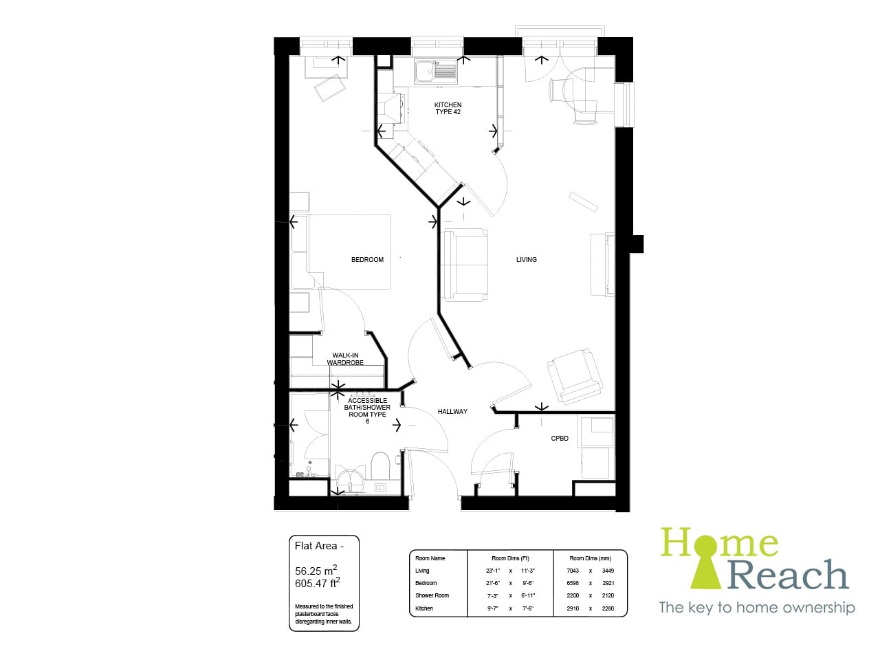 Apartment 34 floor plan