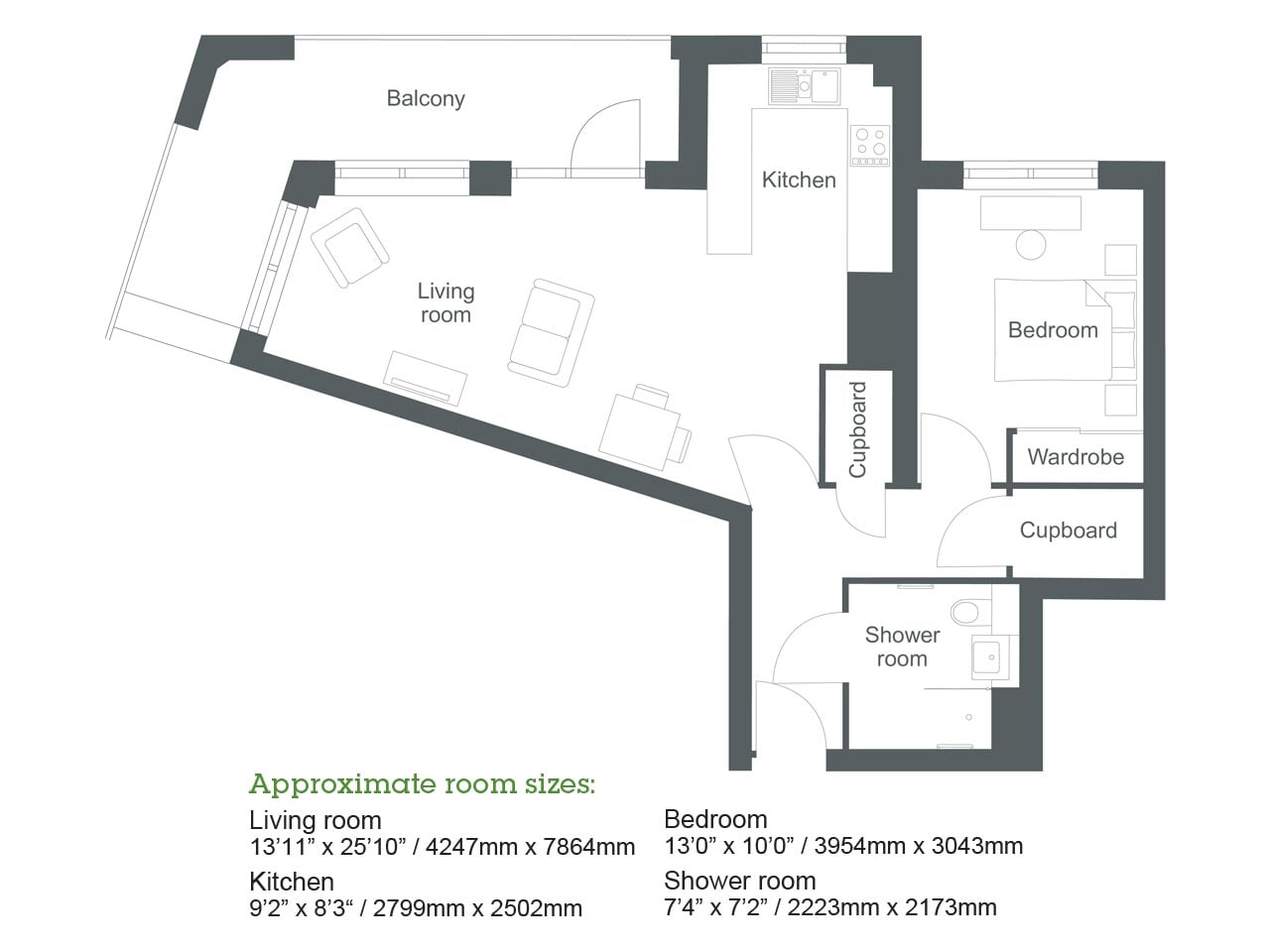 Apartment 5 floor plan