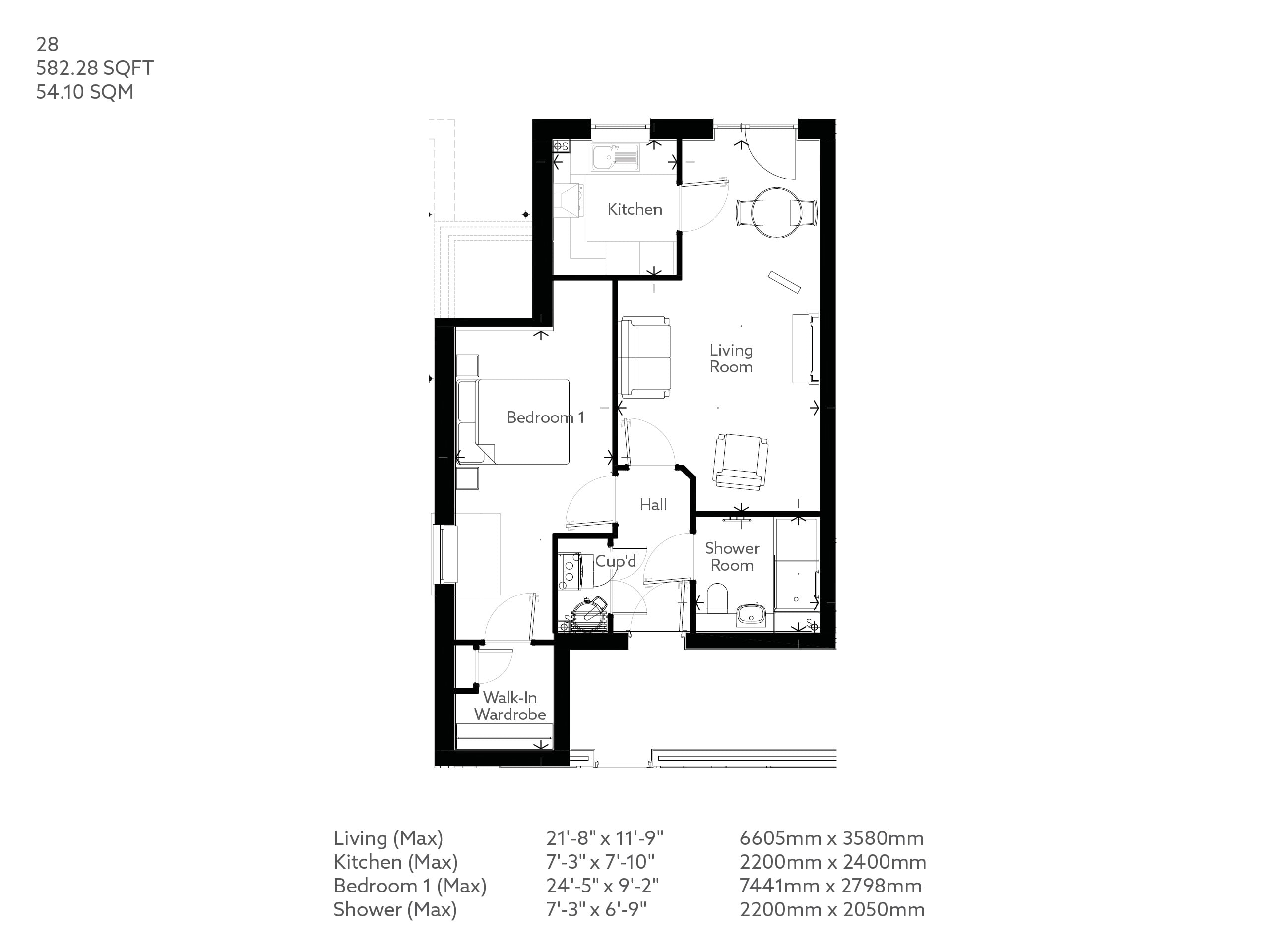 Apartment 28 floor plan