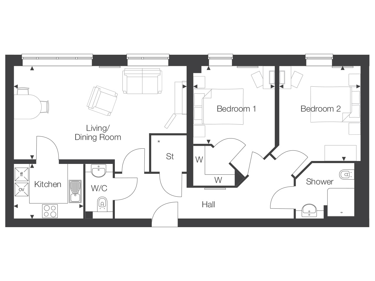 Apartment 48 floor plan