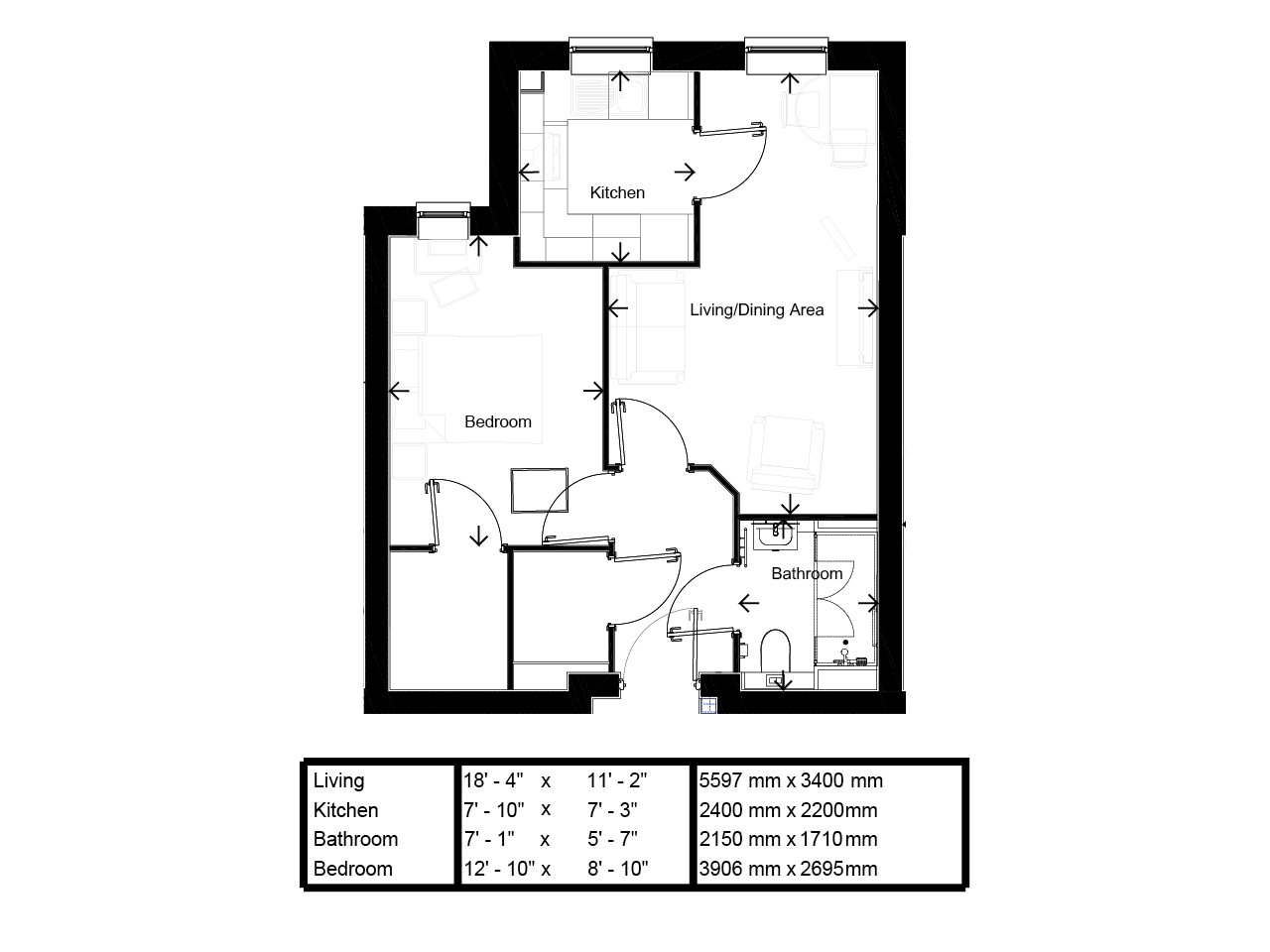 Apartment 17 floor plan