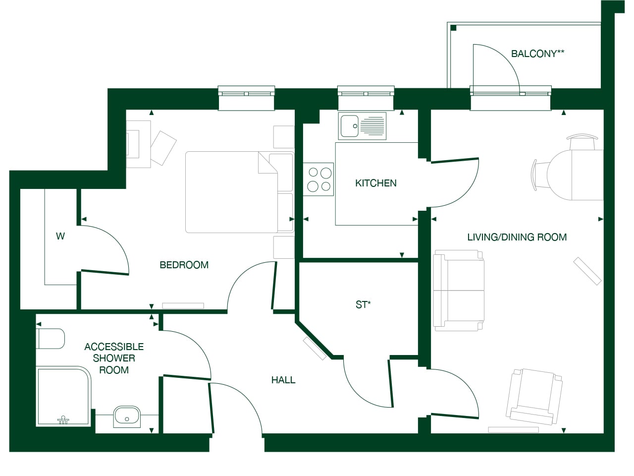 Apartment 38 floor plan