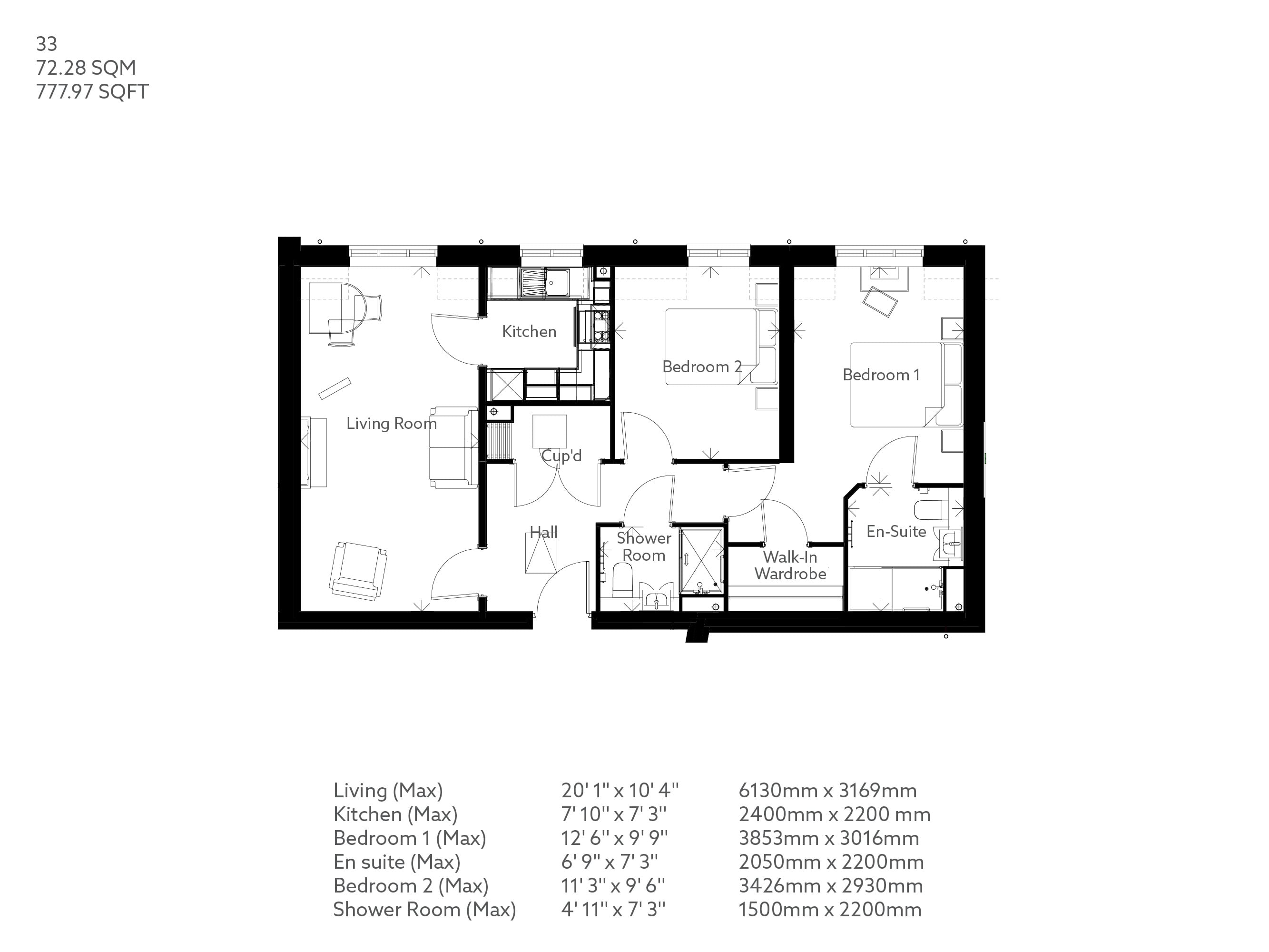 Apartment 33 floor plan