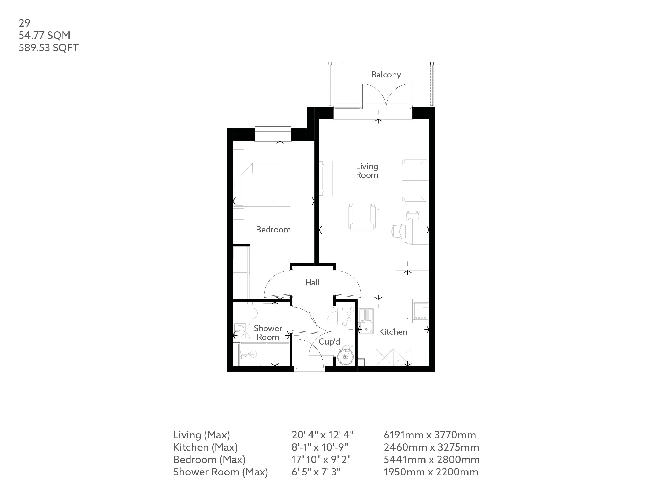 Apartment 29 floor plan