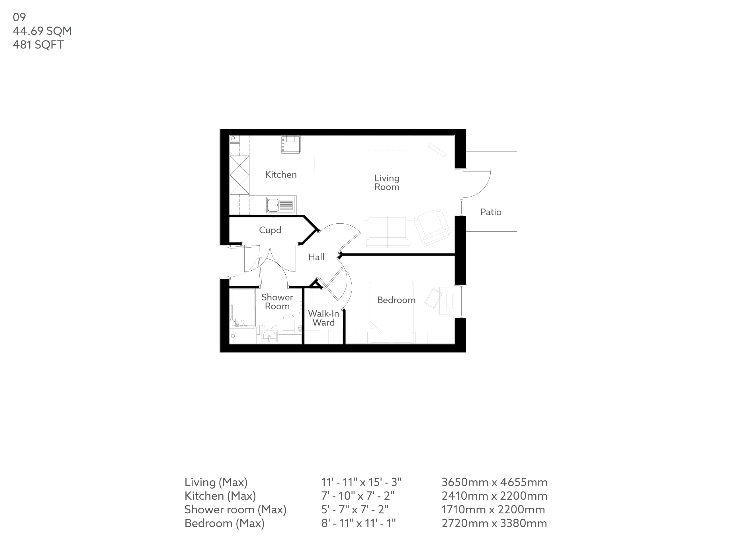 Apartment 9 floor plan
