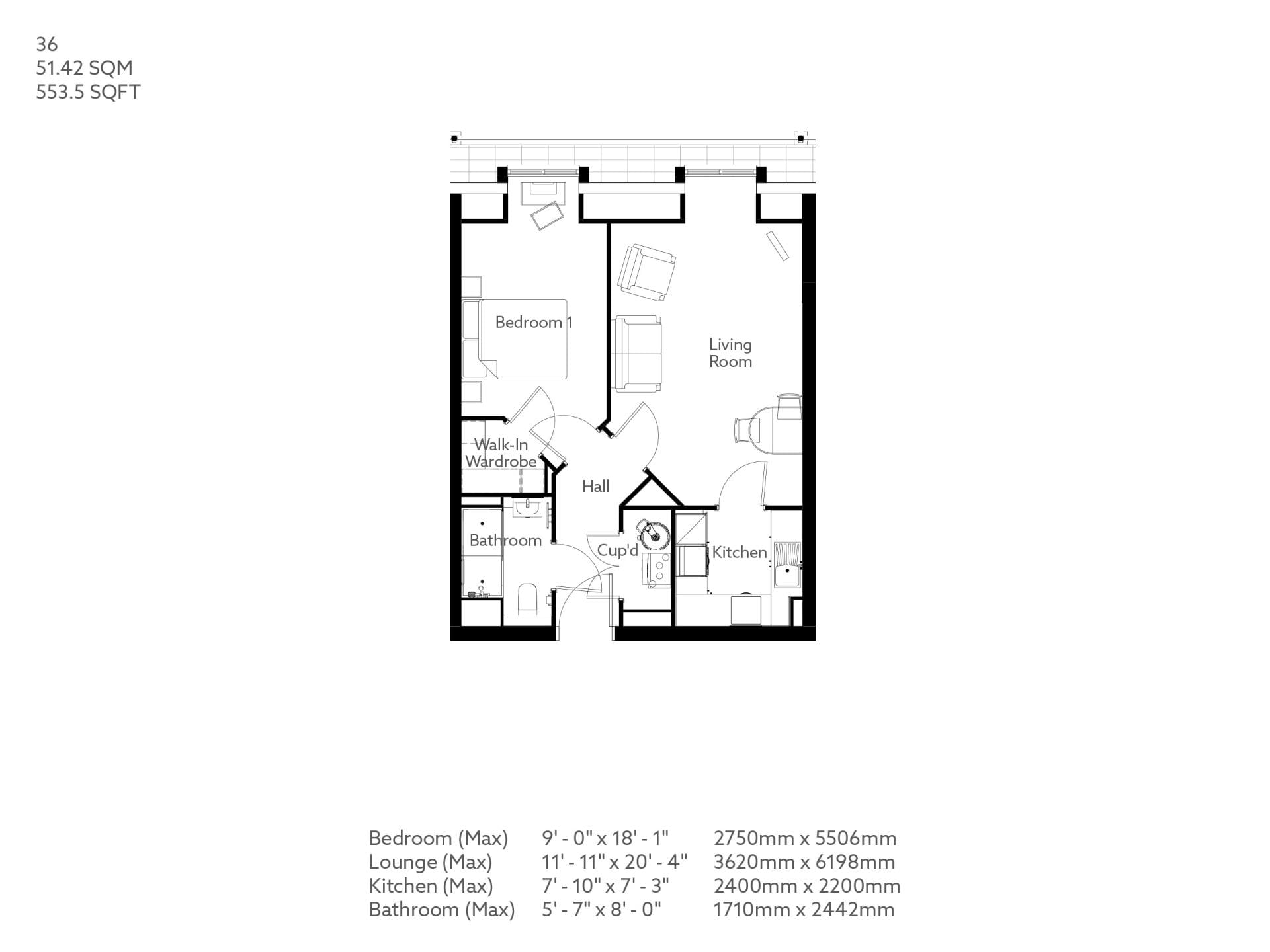 Apartment 36 floor plan