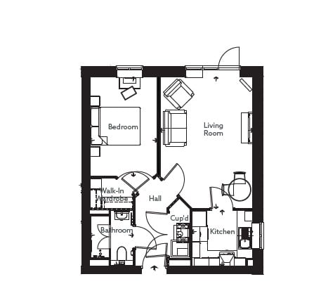 Apartment 6 floor plan