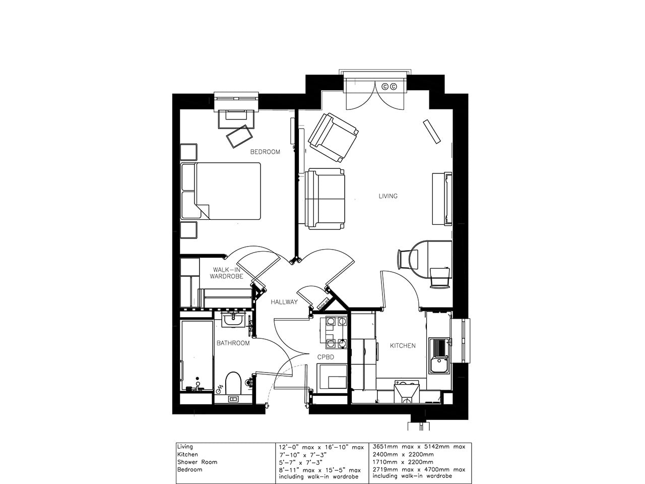 Apartment 21 floor plan
