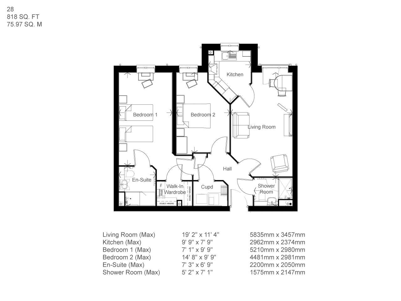 Apartment 28 floor plan