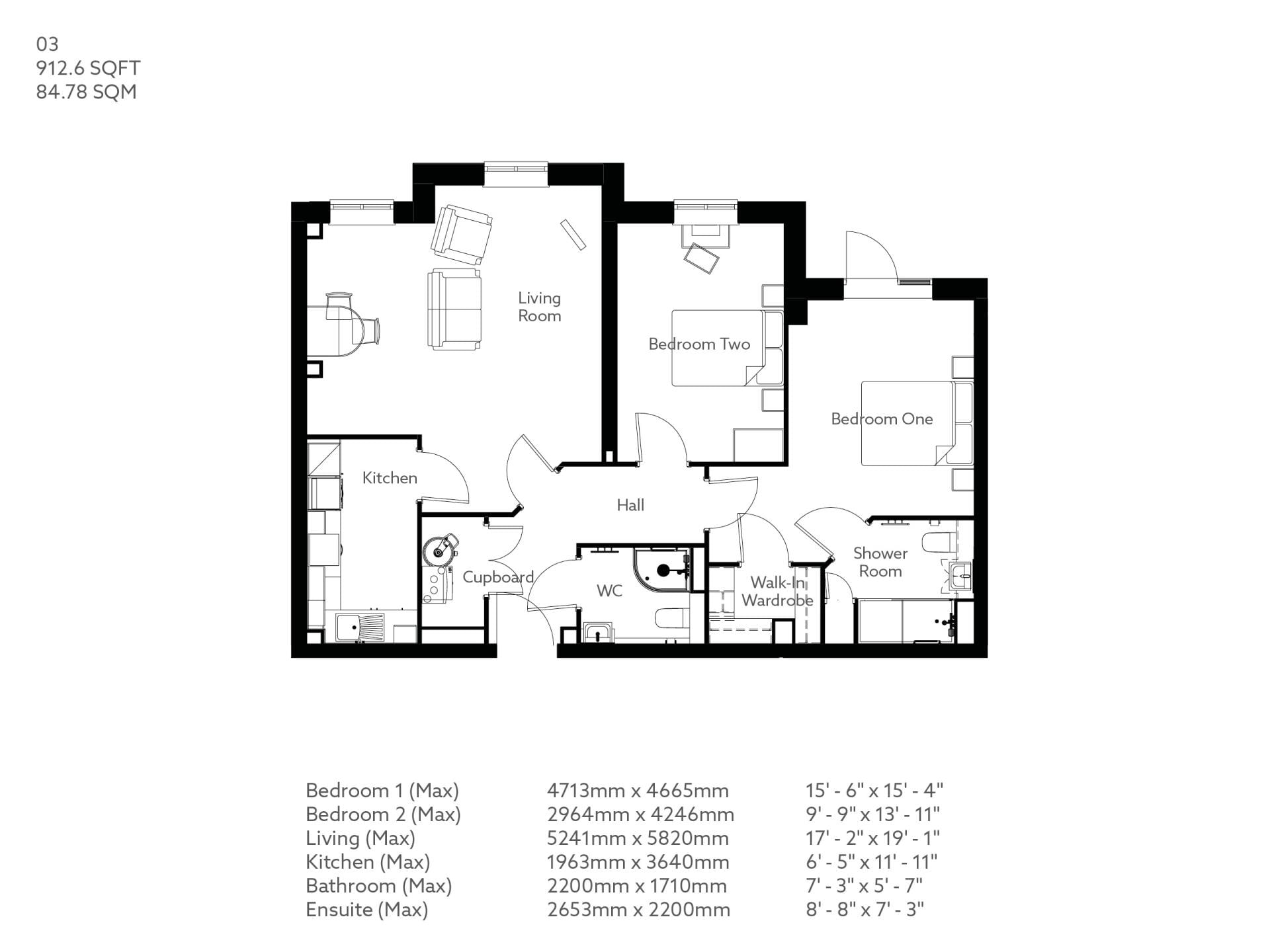 Apartment 3 floor plan
