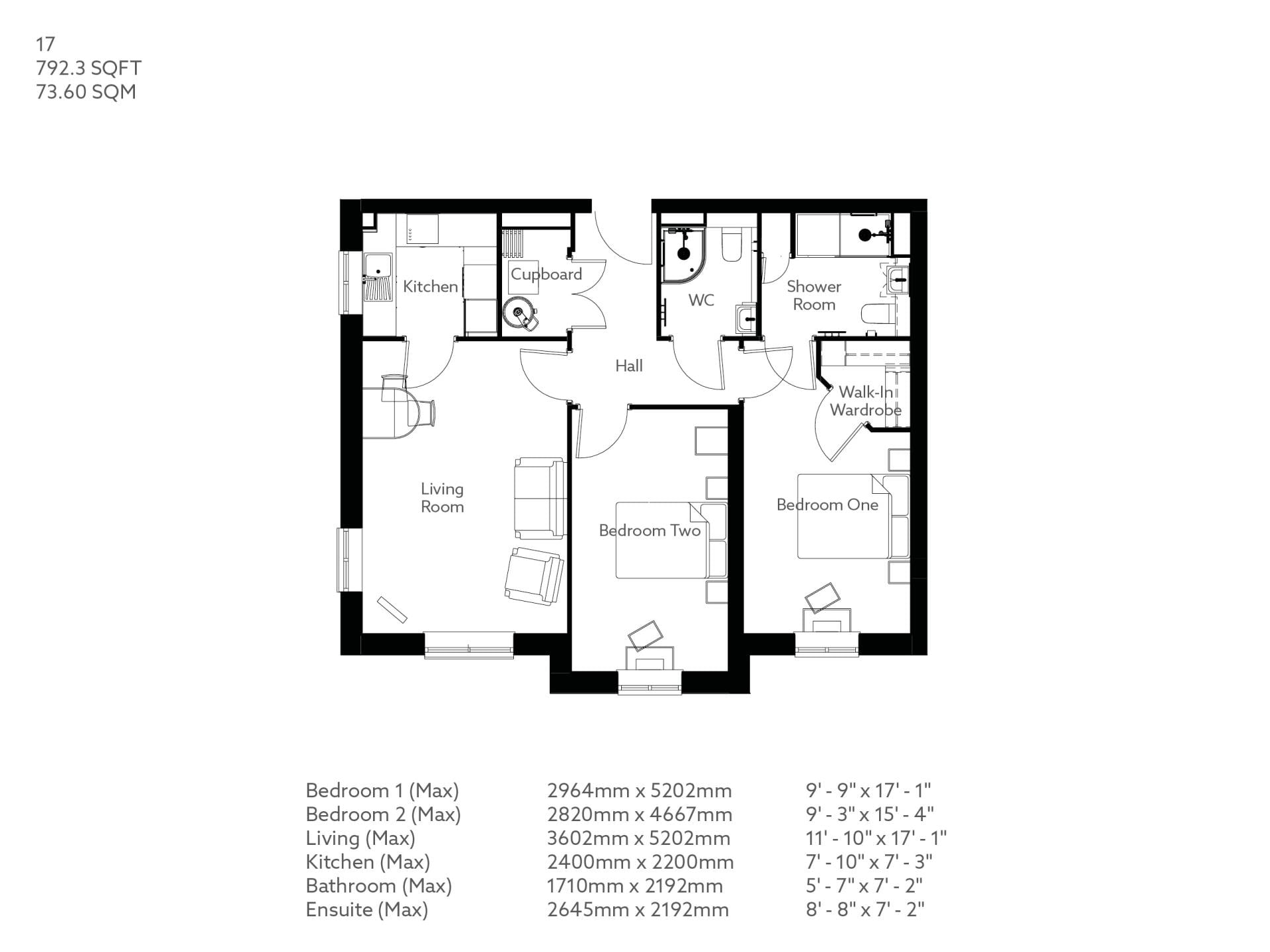 Apartment 17 floor plan