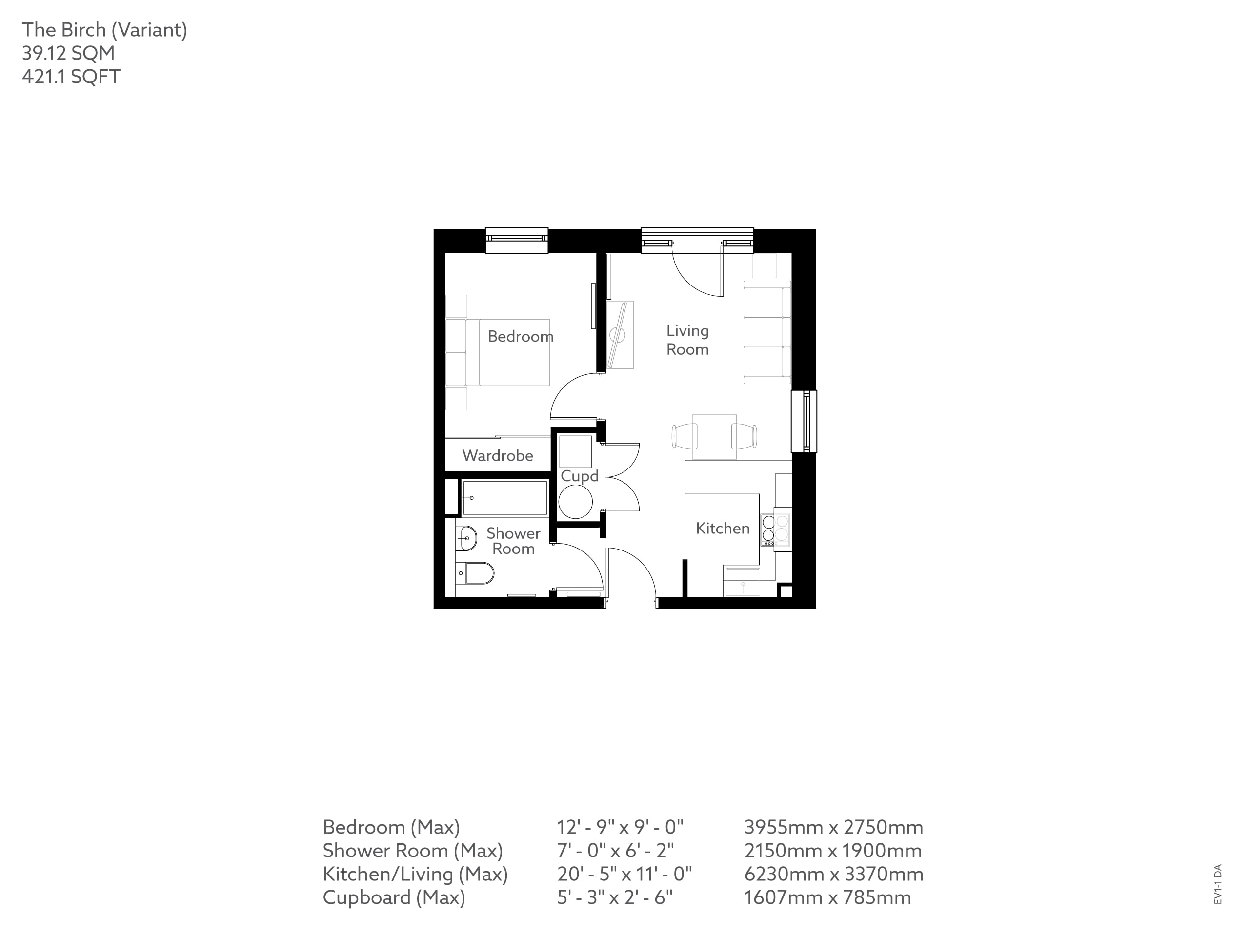Apartment 19 floor plan