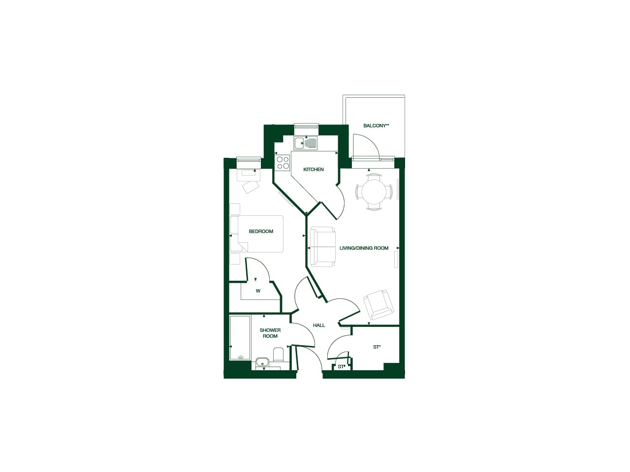 Apartment 33 floor plan