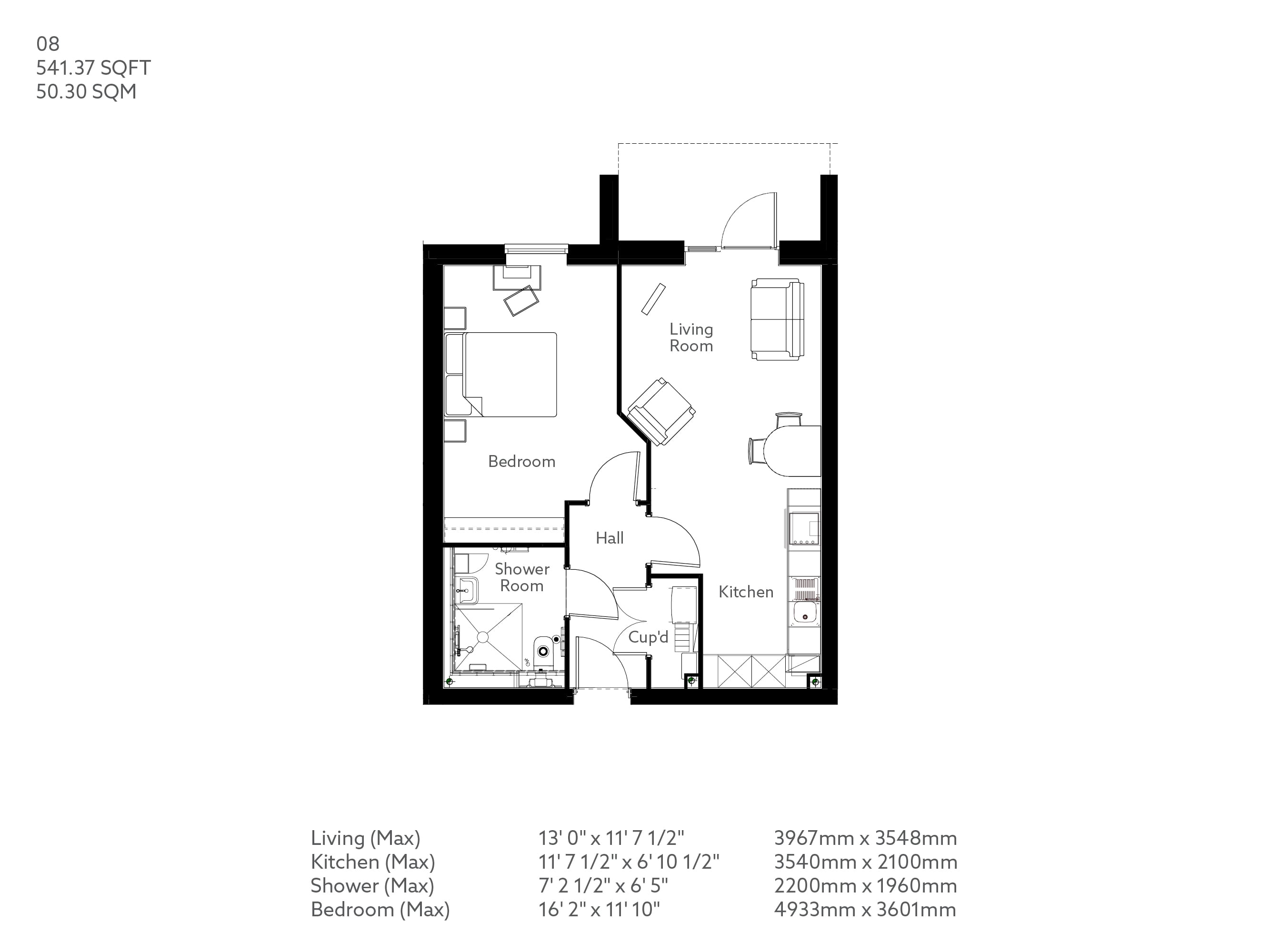 Apartment 8 floor plan