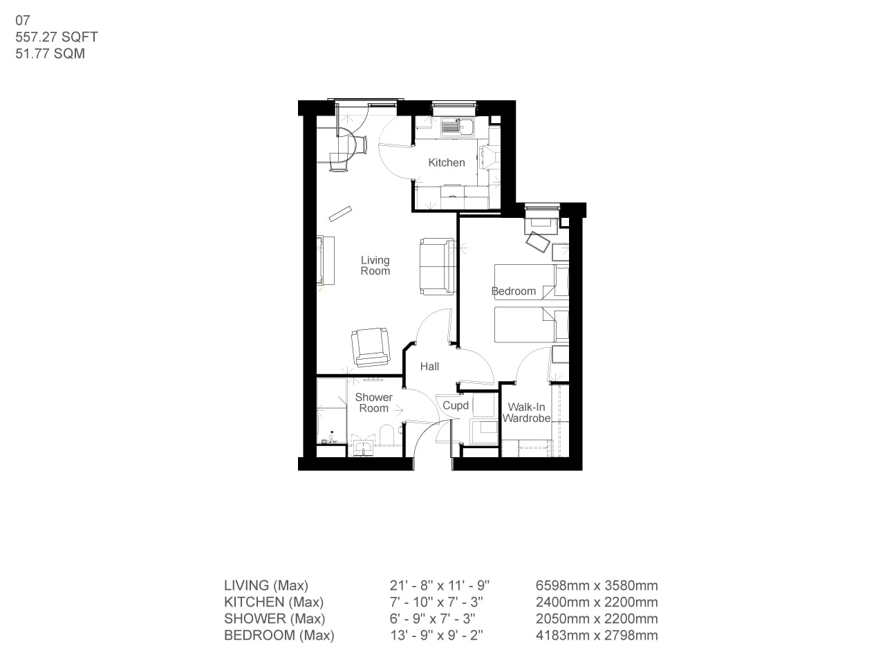 Apartment 7 floor plan