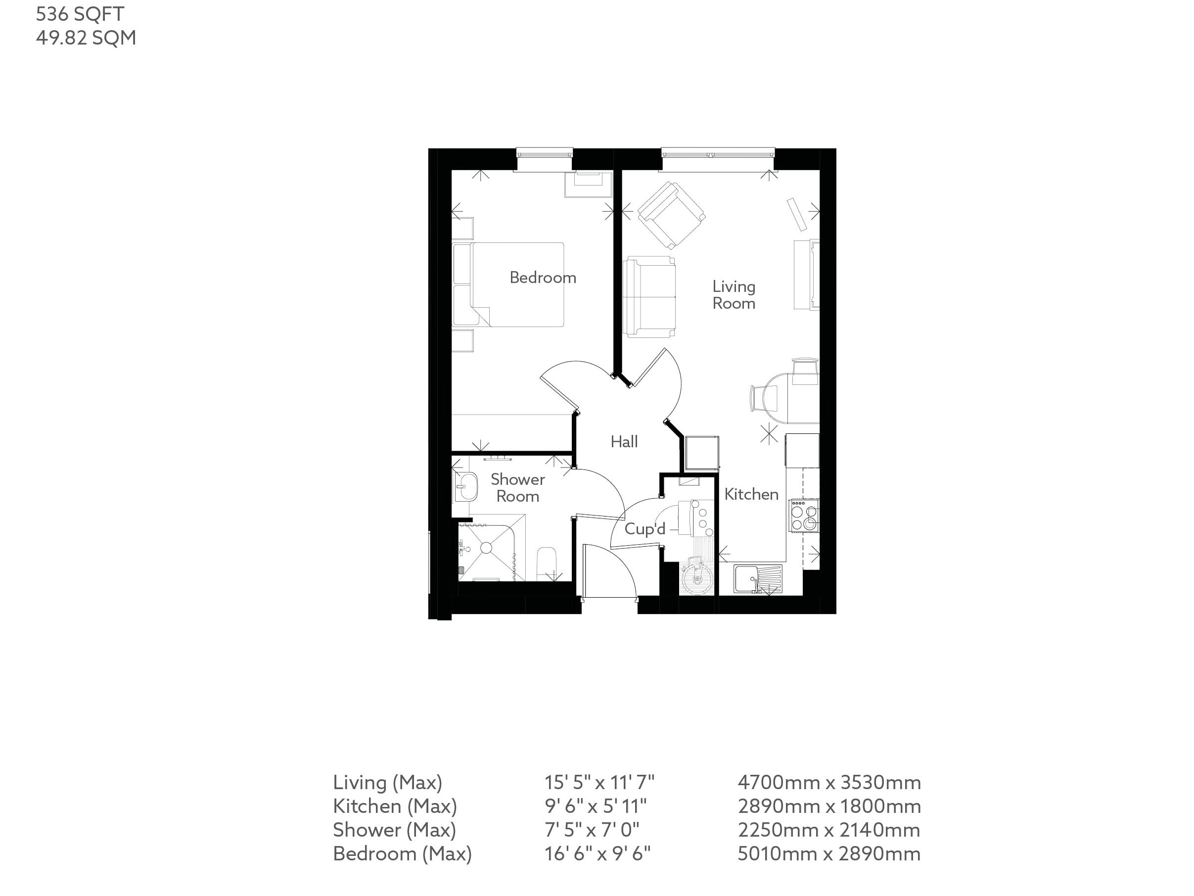 Apartment 9 floor plan