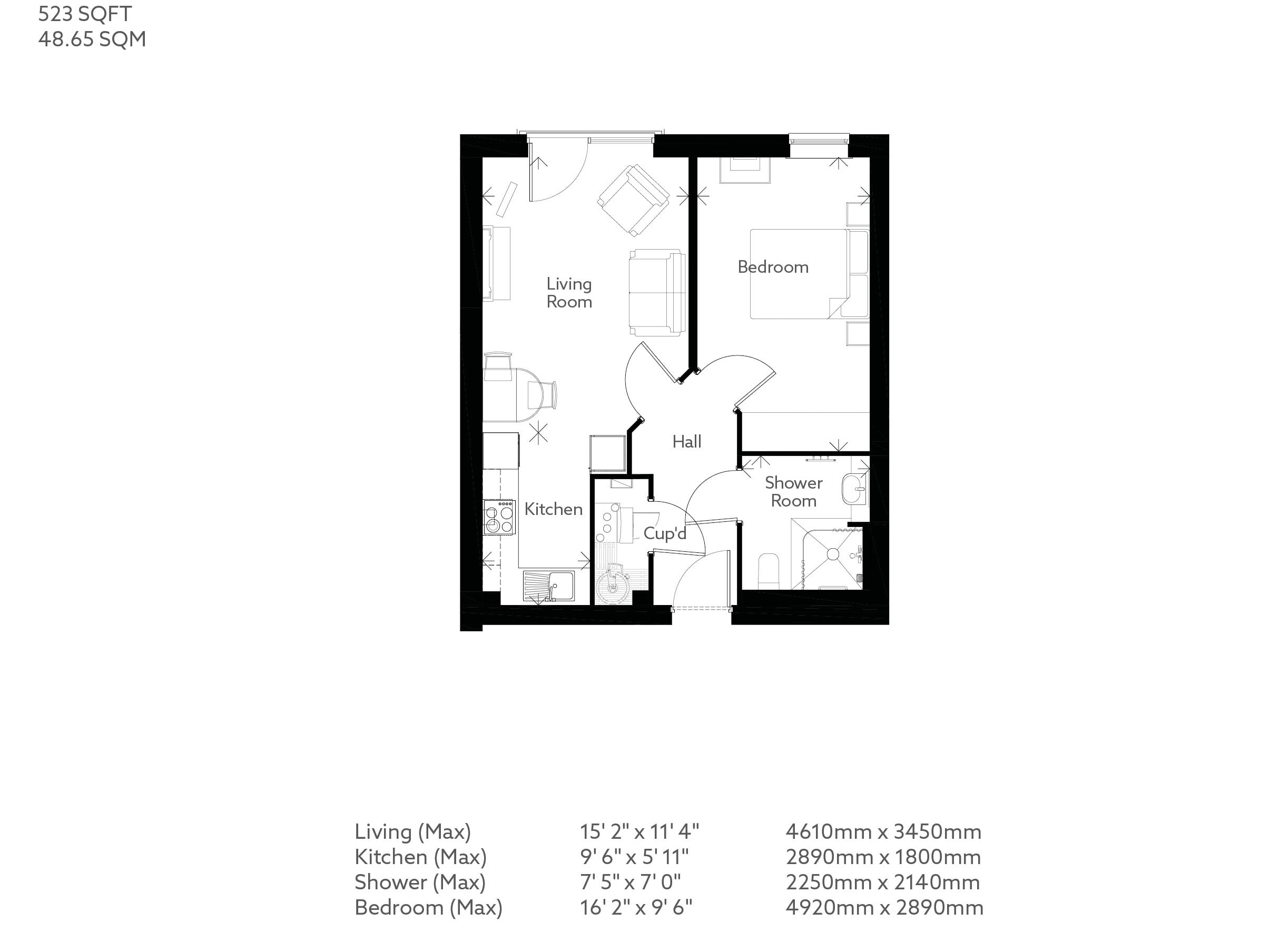 Apartment 16 floor plan