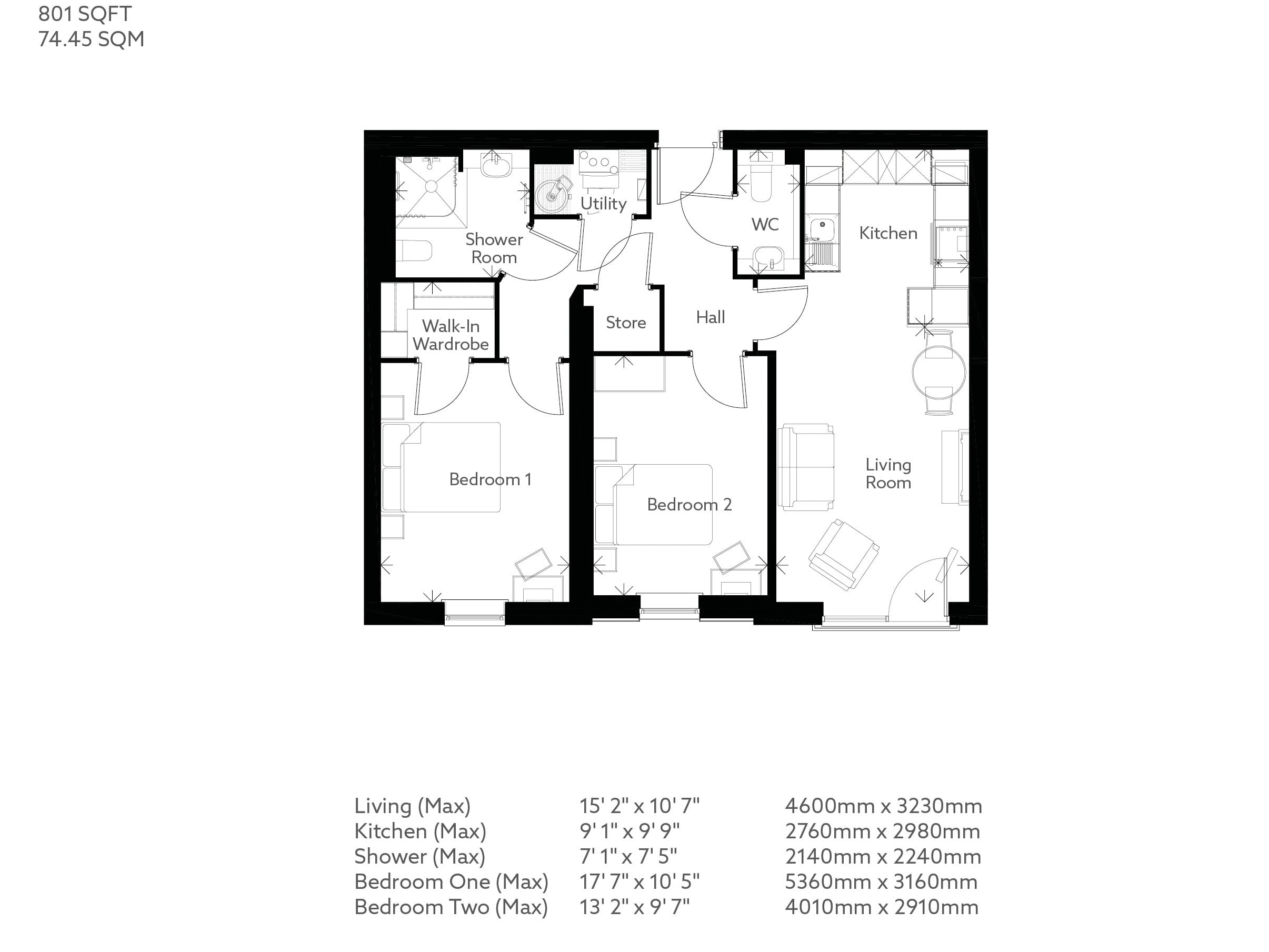 Apartment 22 floor plan