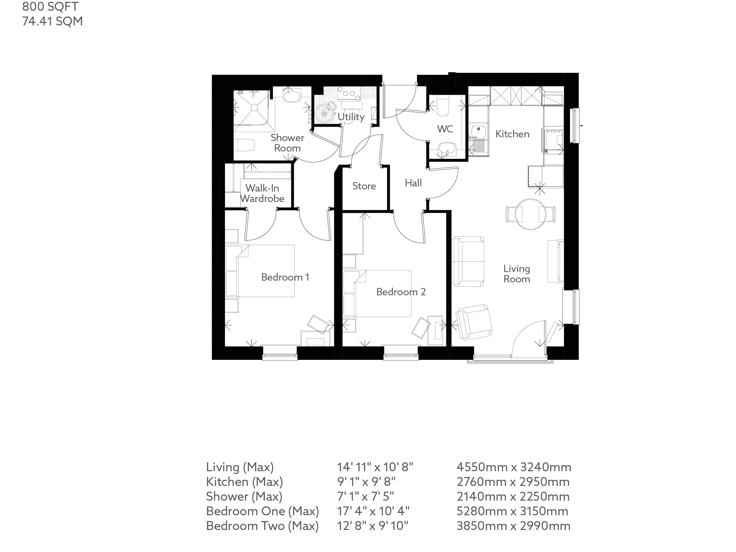 Apartment 27 floor plan
