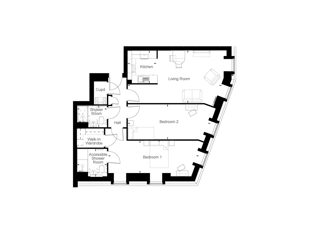 Apartment 34 floor plan