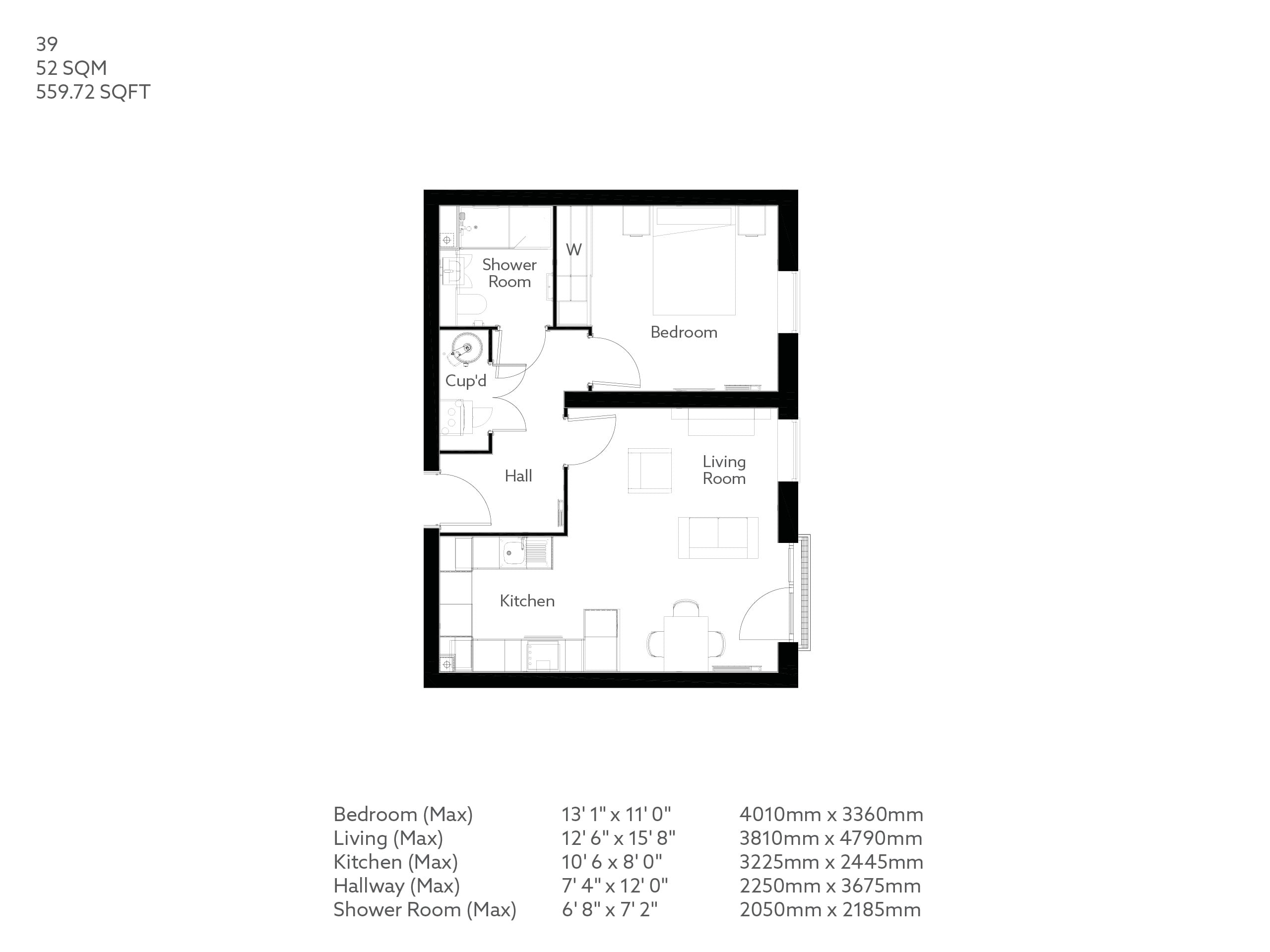 Apartment 39 floor plan