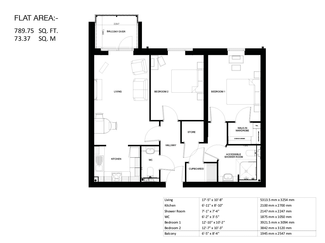 Apartment 24 floor plan