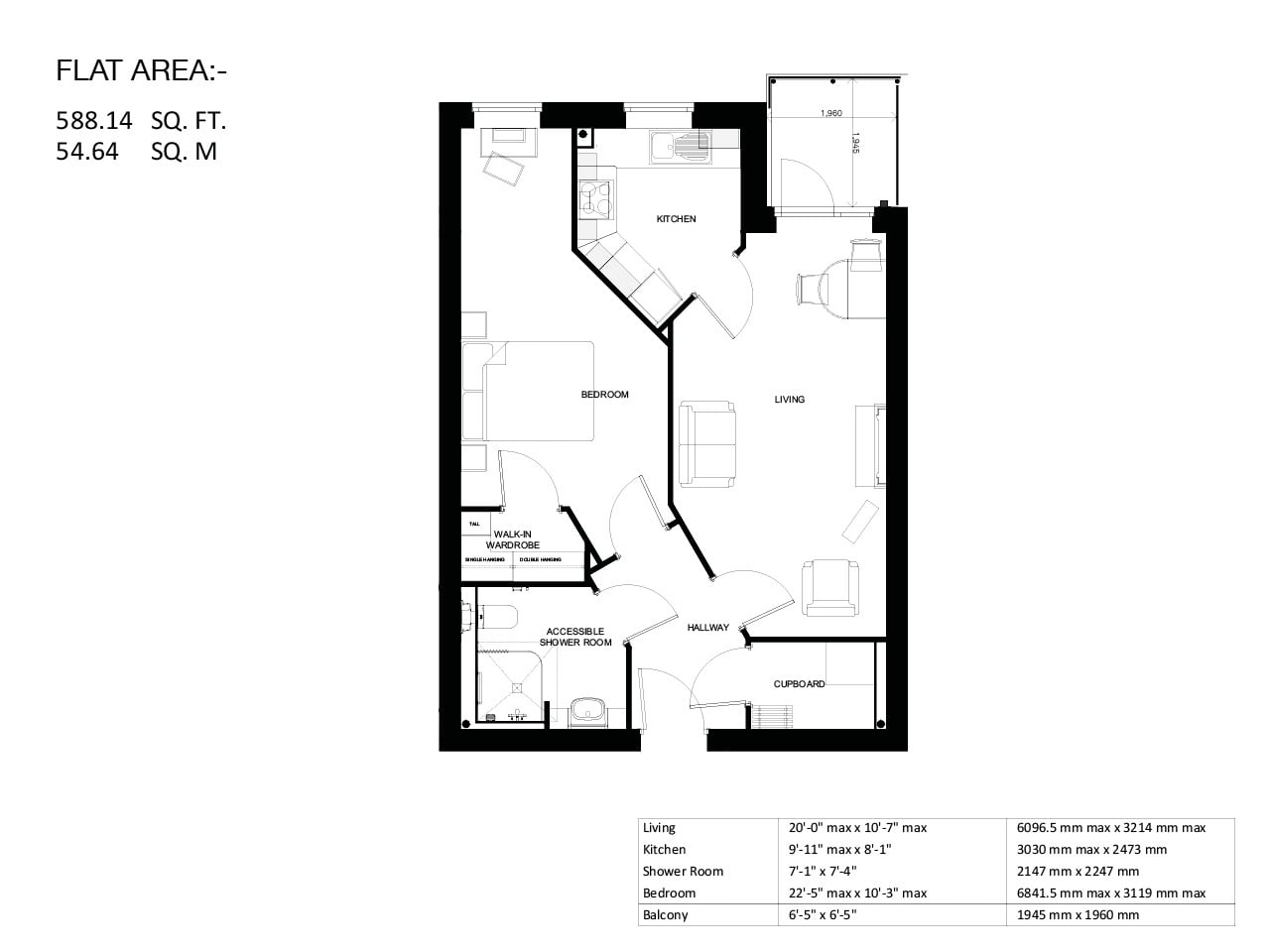 Apartment 54 floor plan