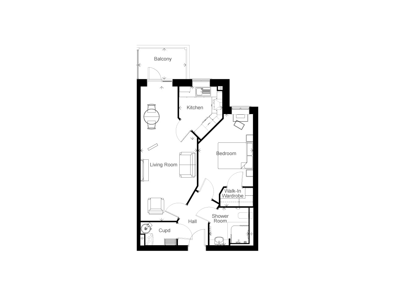 Apartment 19 floor plan