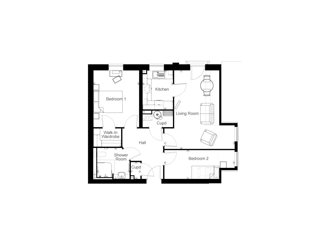 Apartment 48 floor plan