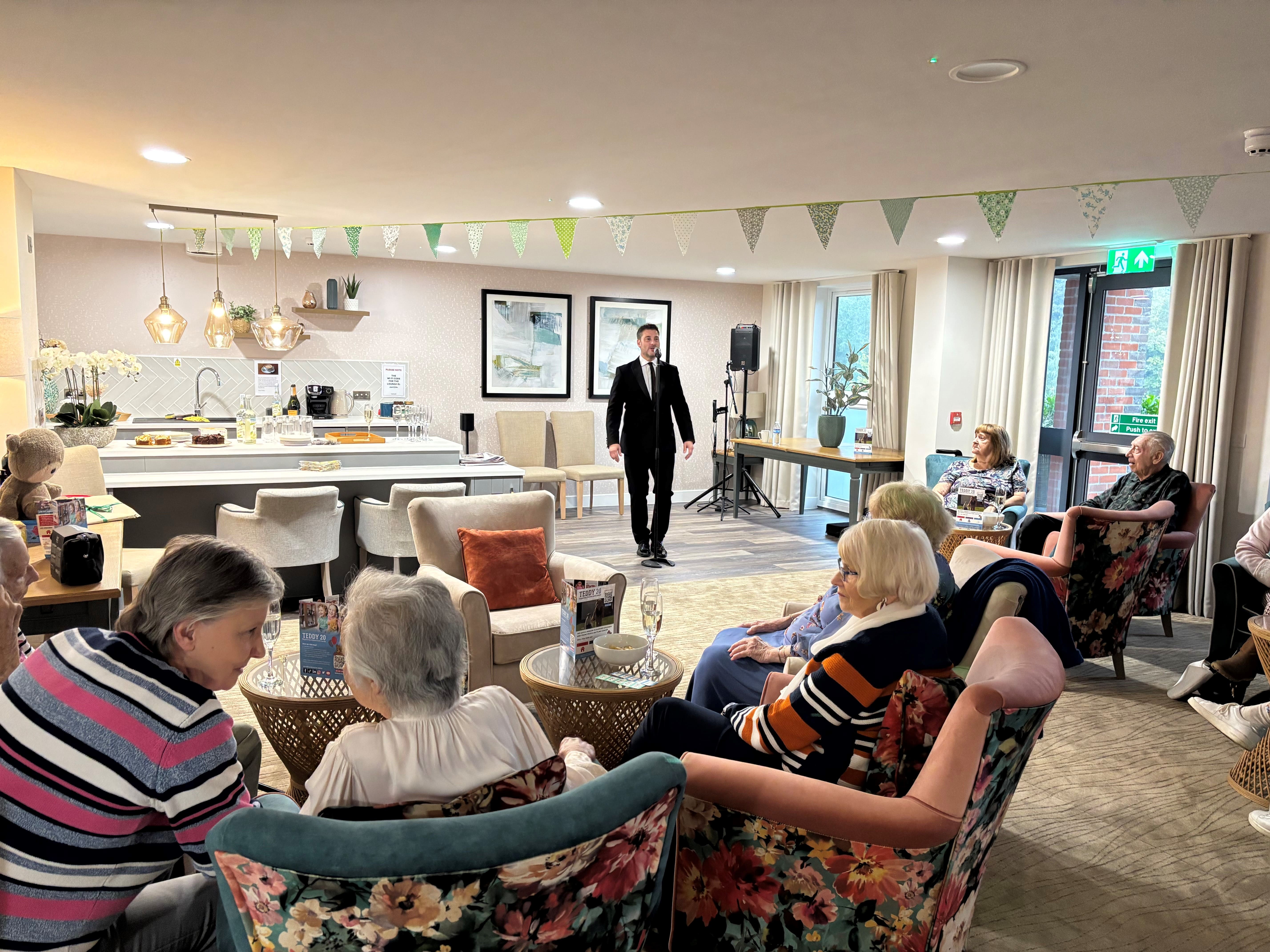 a person addressing an audience