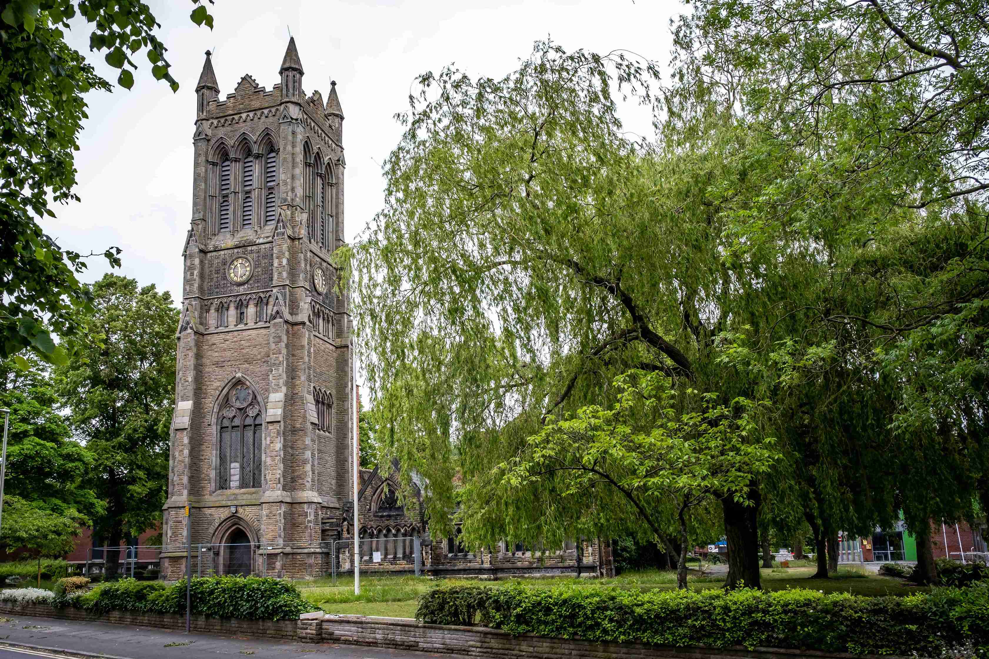 a tall building with a clock tower